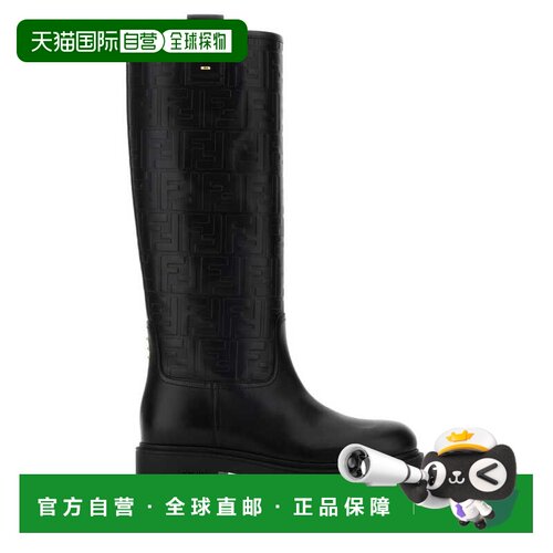 FENDI 女士靴子 8W8574AY9OF0ABB AW2025 黑色 FENDI FILO STAMPE