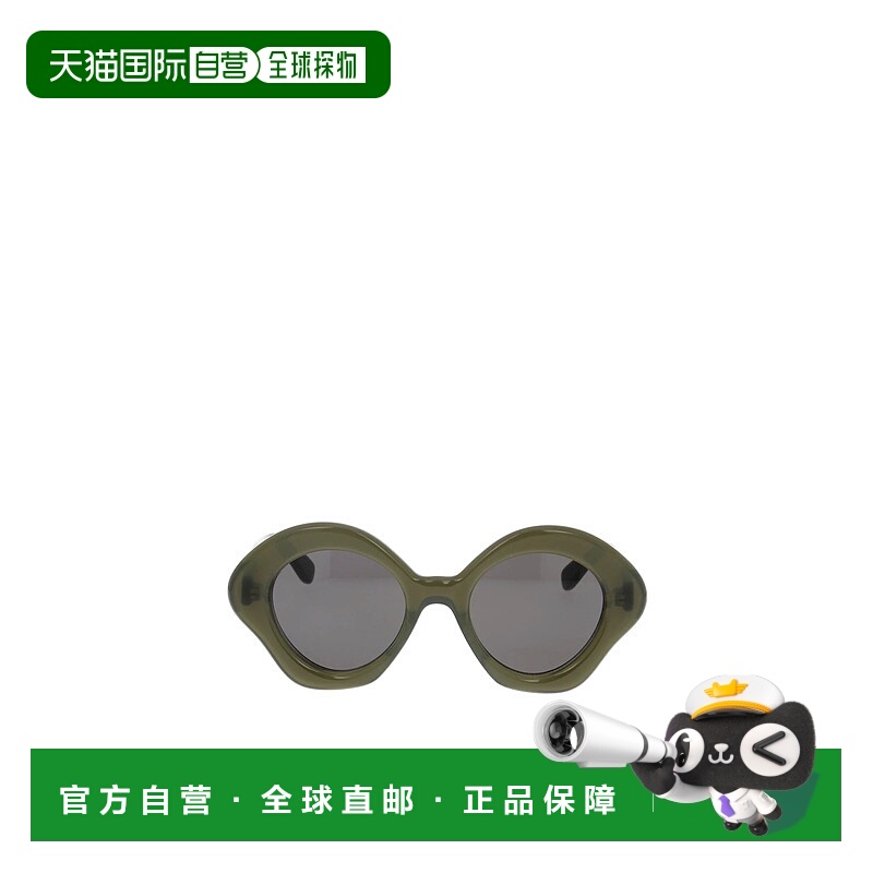 1h可退 LOEWE 女士眼镜 LW40125U96A AW2024 灰色 Curvy 猫眼太阳