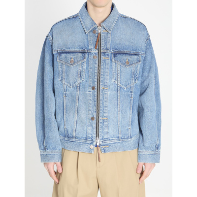 CELINE 男士夹克 RV14T930FGDO5 SS2026 蓝色 Denim trucker jack