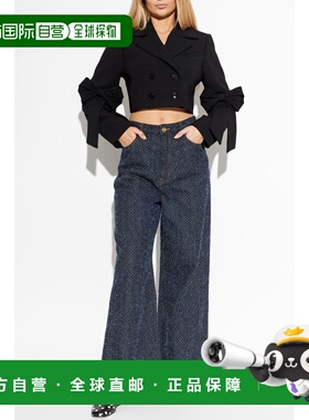 GANNI 女士外套 A102002110706099 SS2026 黑色 Short jacket wit