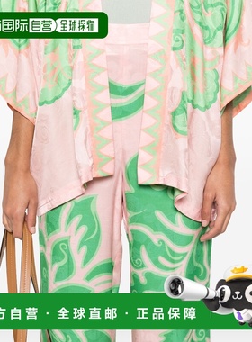 ETRO 女士休闲裤 WREA0014AK731X0875 SS2025 绿色 Silk Pants