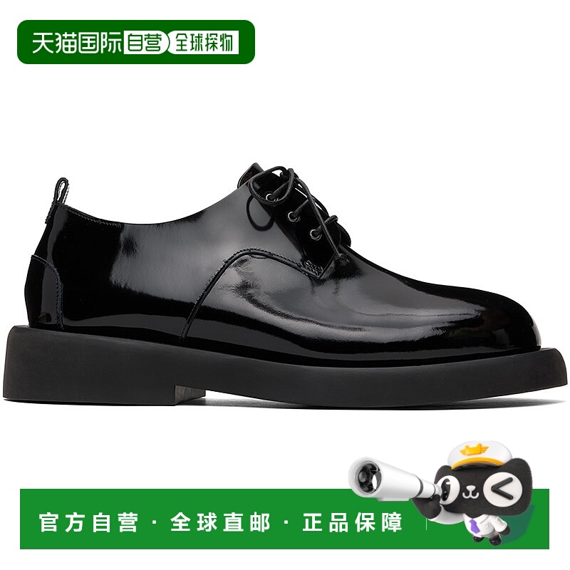 1h可退 潮奢 Marsell 女士 黑色 Gomme 系列 Gommello 德比鞋 MWG