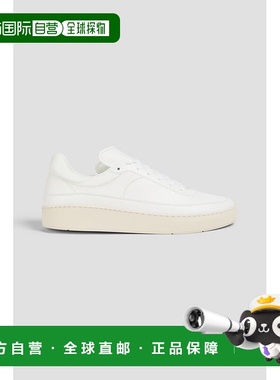 1h可退 潮奢 THEORY 希尔瑞 女士 皮质运动鞋 O070010OWHITE