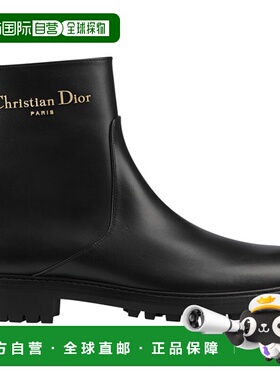 DIOR 女士高跟鞋 KCT129ACAS900 SS2025 黑色 徽标短筒靴