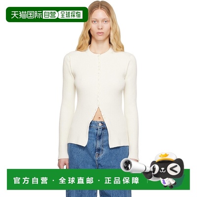 1h可退 潮奢 RÓhe 女士 灰白色 Elongated Rib 开衫 41523334
