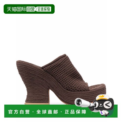 Bottega Veneta 葆蝶家 女士 棕色坡跟凉鞋 658980V0U80拖鞋
