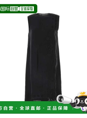 1h可退 PRADA 女士连衣裙 P3N70RSOOO15YKF0002 AW2024 黑色丝绸
