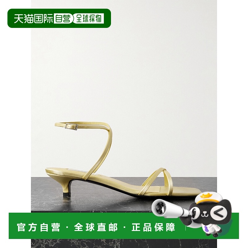 1h可退 潮奢 TOTÊME 女士 绸缎凉鞋 253WAS0243FB0227PALEYELLOW2