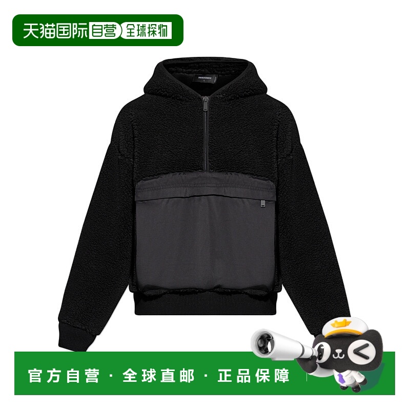1h可退 dsquared2 男士 帽衫运动夹克衫长袖卫衣