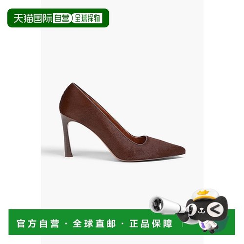 1h可退 潮奢 ZIMMERMANN 女士 小牛毛浅口鞋 0956FF24CHOCOLATE