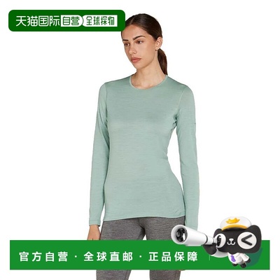 ICEBREAKER 美利奴羊毛 200 绿洲 长袖保暖内衣 女士户外