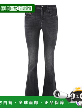 DIESEL 女士牛仔裤 A110030DBDN02 AW2025 黑色 1969 D-Ebbey 5-p