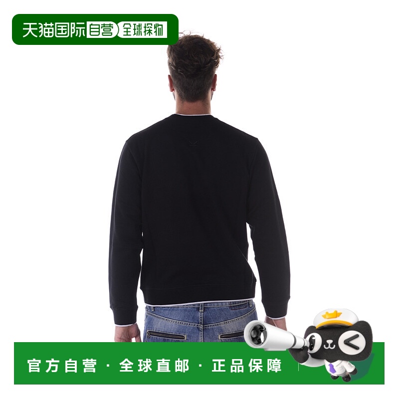 1h可退 KENZO 男士针织毛衣 4MD5SW005NER99 SS2022 黑色 印花套