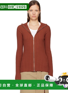 1h可退 潮奢 Acne Studios 艾克妮 女士 橙色拉链连帽衫 C60112