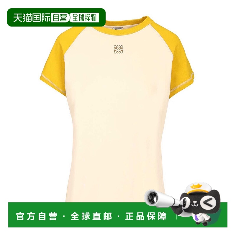 1h可退 LOEWE 女士T恤 S540Y22X760142 AW2025 白色 Stretch cott