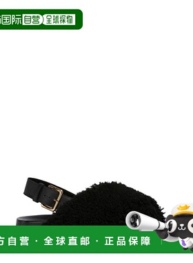 1h可退 潮奢 Marni 玛尼 女士 毛皮装饰平底凉鞋 FBMS005801P9093