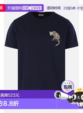 1h可退 ETRO 男士T恤 MRMA0002AR465B0065 SS2026 蓝色