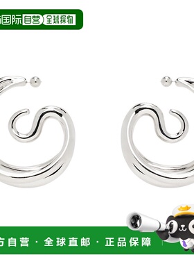 1h可退 潮奢 Panconesi 女士 银色大号 Triptych 耳环 S25EA015P