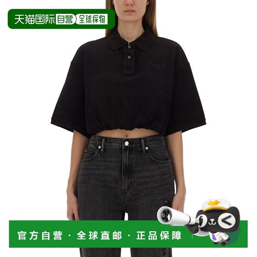1h可退 潮奢 Alexander Wang 亚历山大 王T系列 女士 毛边Polo衫