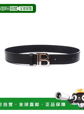 BALMAIN 男童腰带 BX0P21Z1371930AG AW2025 黑色 徽标腰带