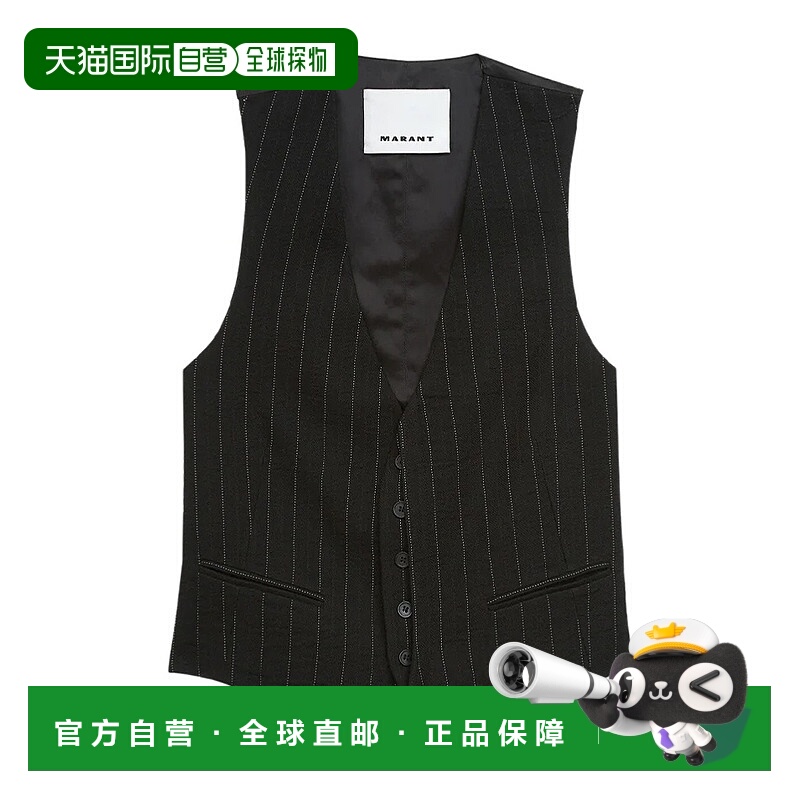 1h可退 ISABEL MARANT 男士马甲 GI0067HBC4F01H01BK AW2025