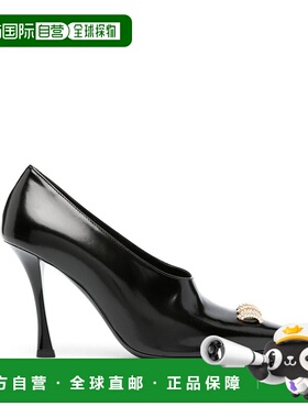 GIVENCHY 女士高跟鞋 BE402YE1YR001 SS2024 黑色 尖头环饰高跟鞋