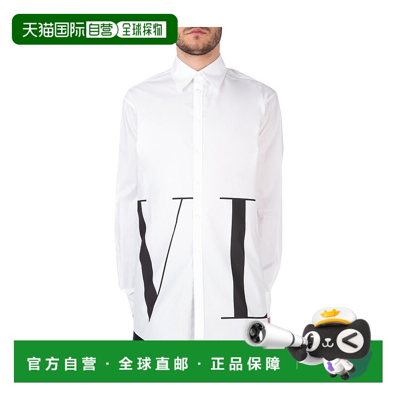 VALENTINO 男士衬衫 RV3ABA95XKR001 AW2019 黑色 张艺兴杂志同款