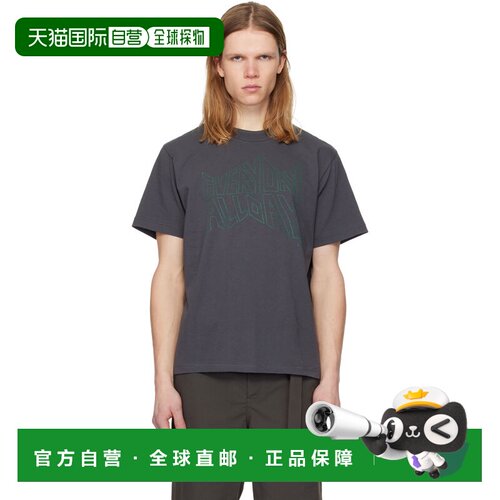 Sacai 男士 灰色 geoff sacai 系列印花 T恤 2601121S326CGRAY