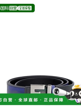 FENDI 男士腰带 7C0424AHUYF1GWW SS2023 黑色 Printed leather r