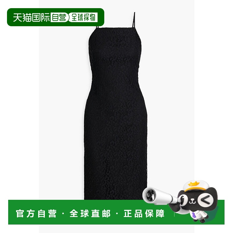 1h可退 潮奢 THEORY 希尔瑞 女士 蕾丝中长连衣裙 O1025609BLACK