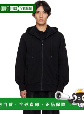 1h可退 潮奢 Canada Goose 加拿大鹅 男士 黑色 Sleeve Logo Full