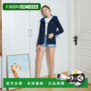 1h可退 mont-bell 女士夹克 1106590DKNV CO 蓝色 CLIMAPLUS Knit