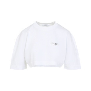 GIVENCHY 女士T恤 BW70FKP75N100 CO 白色 Cotton T-Shirt