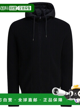 HERNO 男士卫衣 MC000195U702729300 AW2025 黑色帽衫