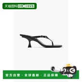 潮奢 Bes The 1h可退 Attico 女士 精饰罗缎边皮质凉拖 248WS831L