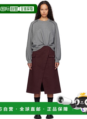 1h可退 潮奢 3.1 PHILLIP LIM 菲利林3.1 女士 灰色 & 酒红色 Dra