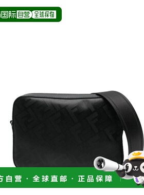 FENDI 男士单肩包 7M0286AQW10 SS2026 黑色 Fendi Case Med Room