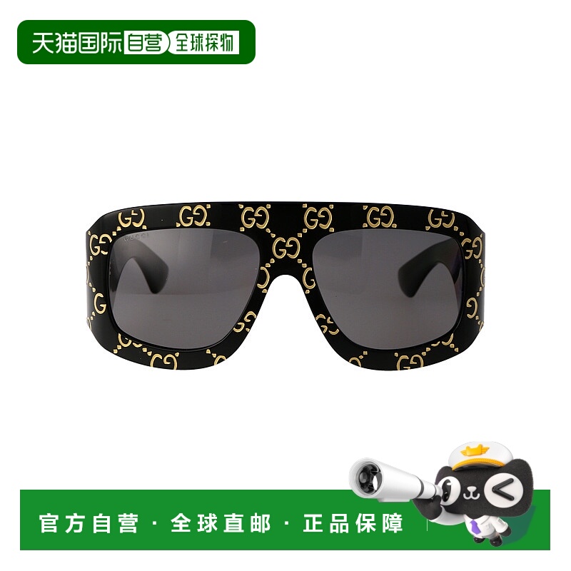 1h可退 GUCCI 男士太阳镜 GG0983S004 AW2024 灰色 徽标太阳镜