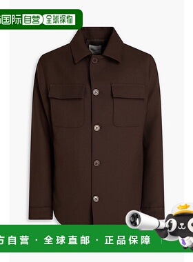 1h可退 潮奢 Sandro 男士 斜纹布衬衫式夹克 SHPBL00963FABRICCHO