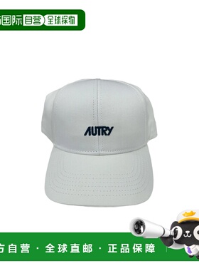 AUTRY 男士帽子 ACPU063W SS2026 灰色 撞色刺绣标志棒球帽