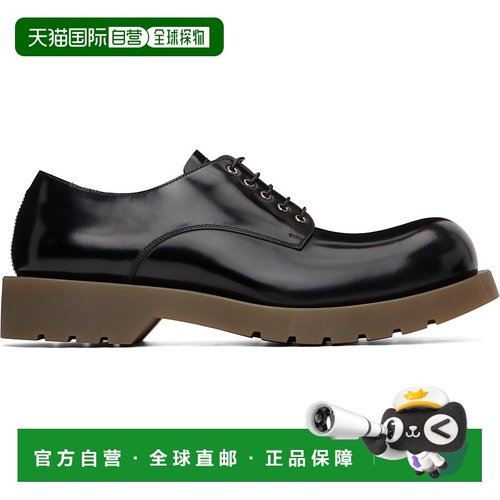 1h可退 潮奢 Jil Sander 吉尔 桑达 男士 黑色系带德比鞋 J32WQ00