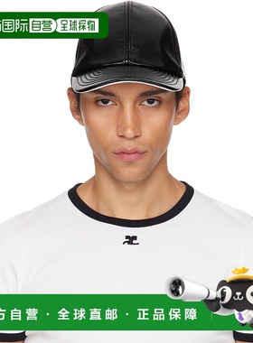 1h可退 潮奢 Courreges 男士 黑色 Reedition 系列棒球帽 PERACT0