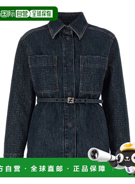 FENDI 女士大衣 FLF677AW82F1UKI SS2026 蓝色 GO-TO DENIM SHIRT