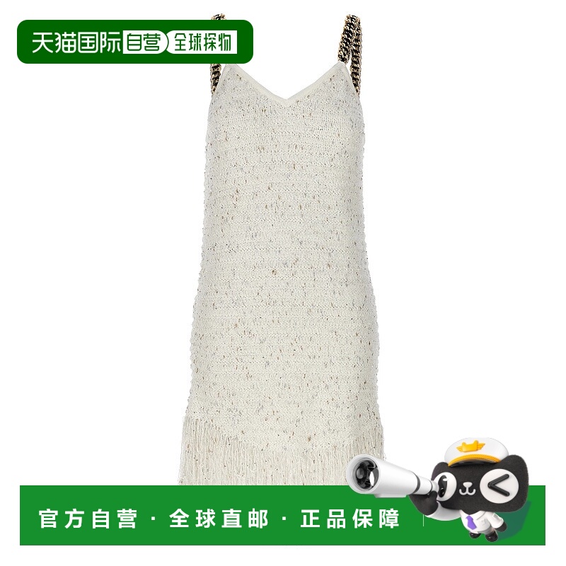 1h可退 BALMAIN 女士半身裙 CF1R2286KF46GAD SS2024 白色 BALMAI