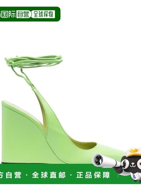 1h可退 潮奢 BY FAR 女士 PRE 鞋跟绿色高跟鞋 23CRVAUWFRGNAPFRG