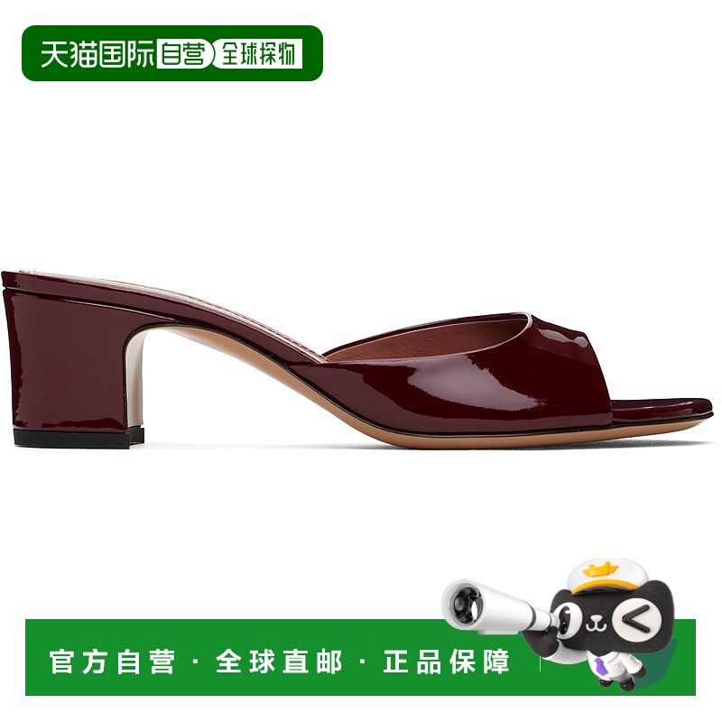 1h可退 潮奢 Paris Texas 女士 酒红色 Lara 50 穆勒鞋 PX1542XVN