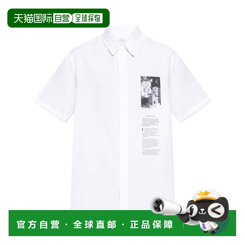 1h可退 OFF-WHITE 男士衬衫 OMGG01EF25FAB0010110 AW2025短袖