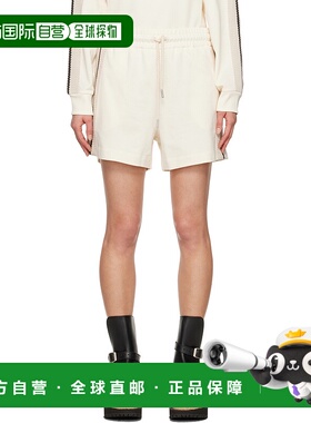 1h可退 潮奢 Moncler 盟可睐 女士 灰白色 Striped Trim 短裤 K10