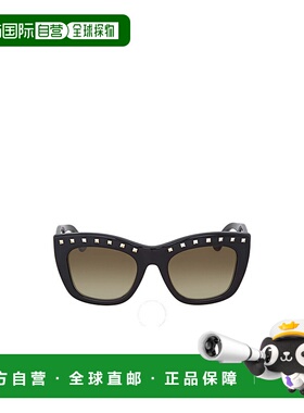 VALENTINO 女士眼镜 V716S001 SS2024 黑色 徽标太阳镜