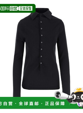 LOEWE 女士衬衫 S540Y14KDR1100 AW2023 黑色长袖